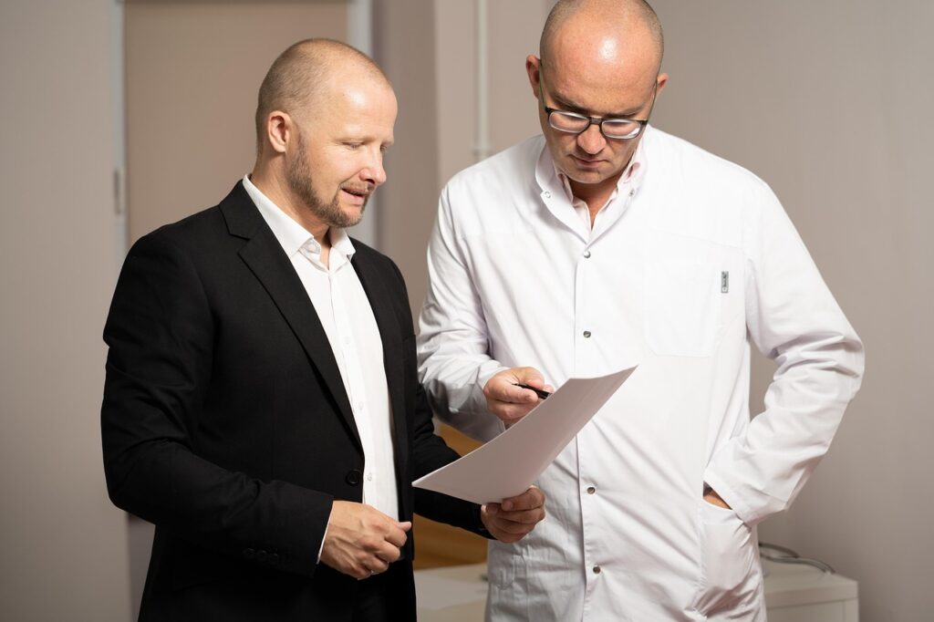 管財人弁護士との面談の様子を表現する画像