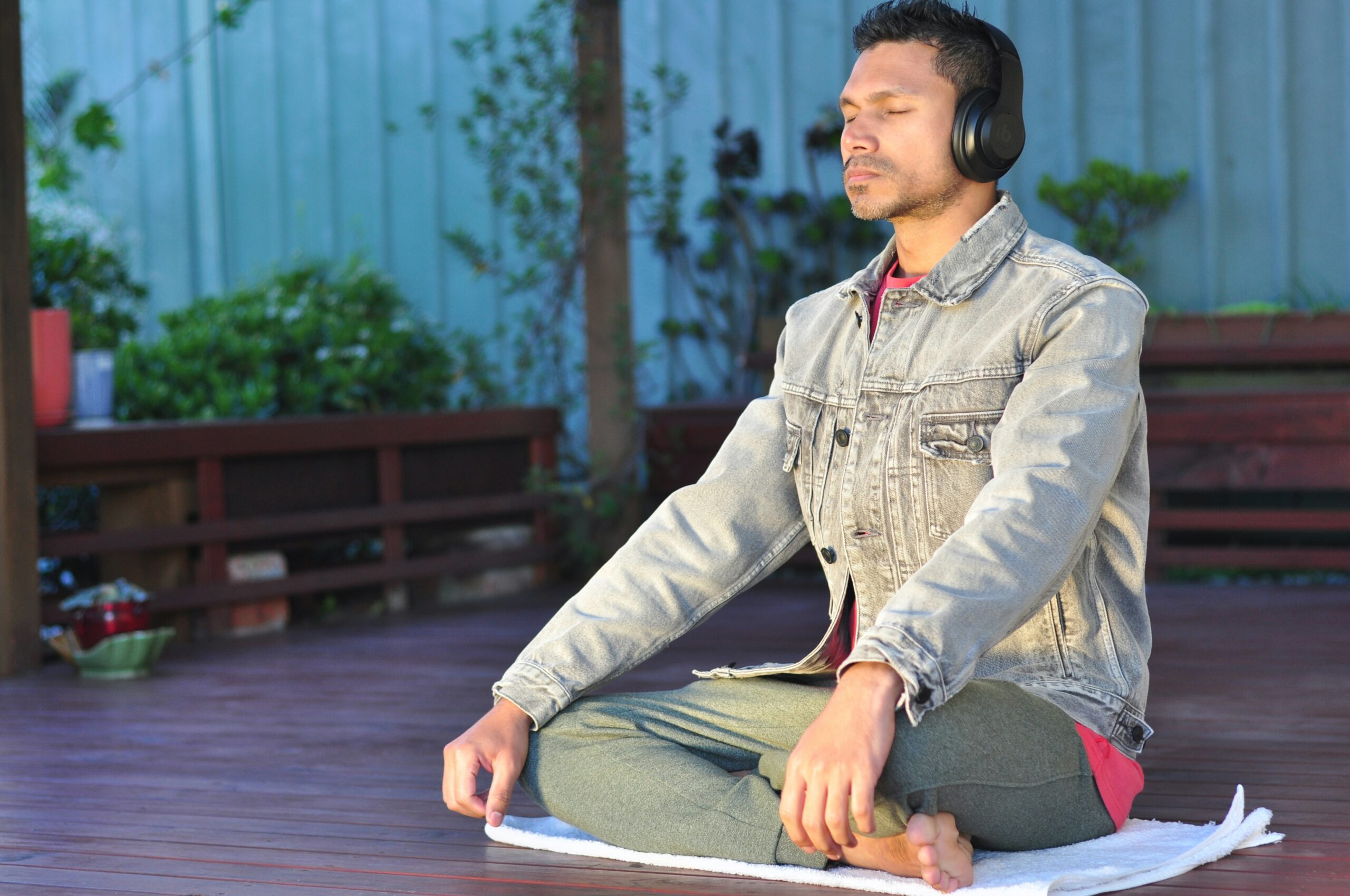 businessman meditation